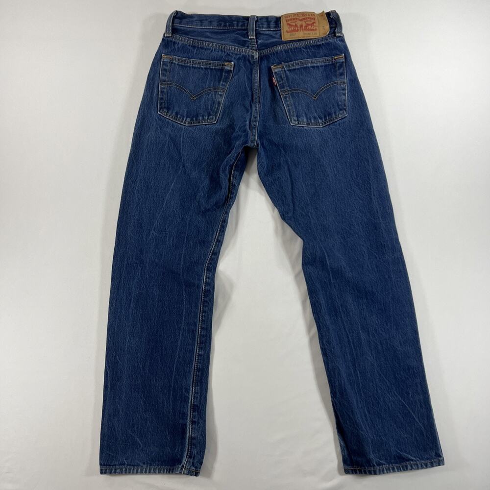 LEVI'S 501 Jeans Mens 29x29 (Tag 30x30) Straight Button Fly Denim Work